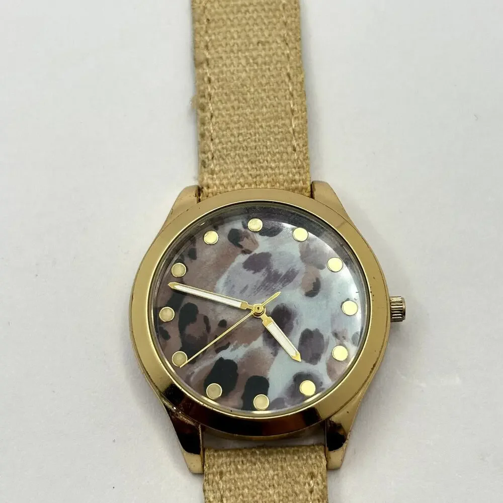 Gold & Brown Men's Watch